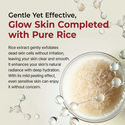 Sérum de riz blanc - Exfoliant naturel