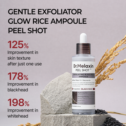 Sérum de riz noir -  Exfoliant naturel