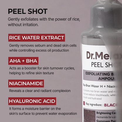 Sérum de riz noir -  Exfoliant naturel